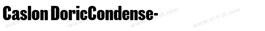 Caslon DoricCondense字体转换